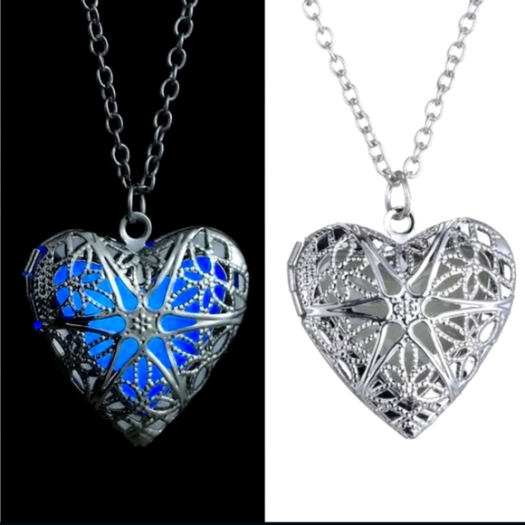 Exceart  DIY Pendant Necklace Locket glows in the dark - Picture 4 of 4